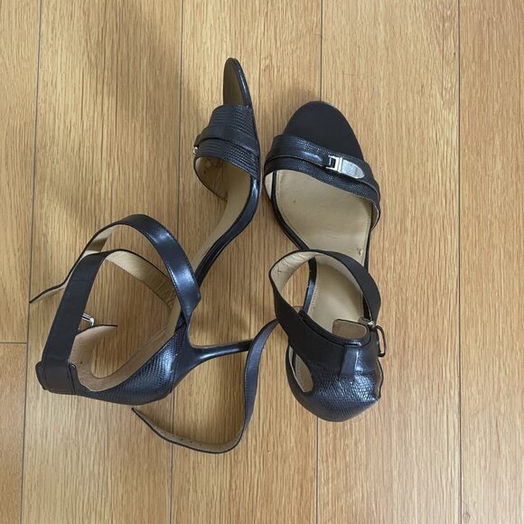 Black Coach Strappy Heel - Picture 2 of 4